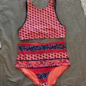 Aerie high neck high waisted swim!